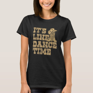 Camiseta É hora de Line Dance Música Country Dançarino Wes
