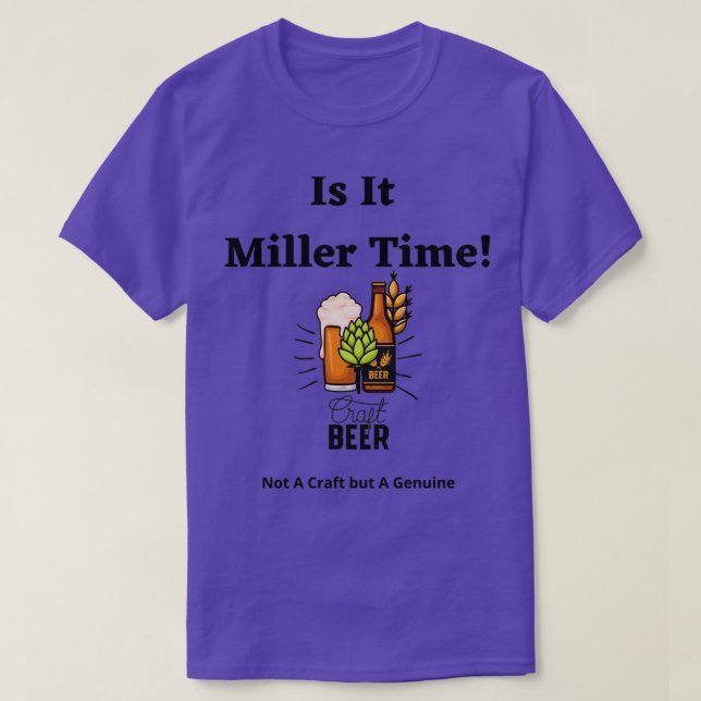 Camiseta É Hora De Miller T (Frente do Design)