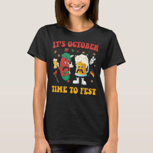 Camiseta É Hora De Outubro Fest Prost Beer Alemão