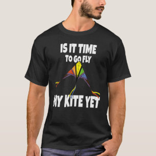 Camiseta É Hora de Soltar Meu Papalete Ainda - Crianças Voa