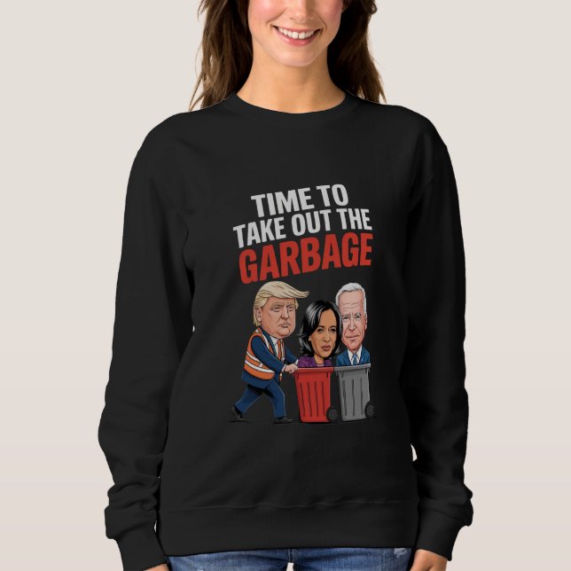 Camiseta É hora de Trump tirar o lixo (Frente)
