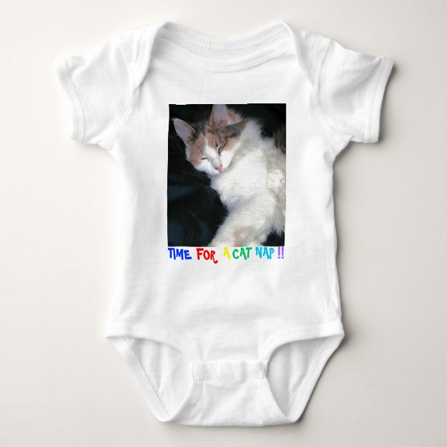 CAMISETA É HORA DE UM GATO NAP! (Frente)