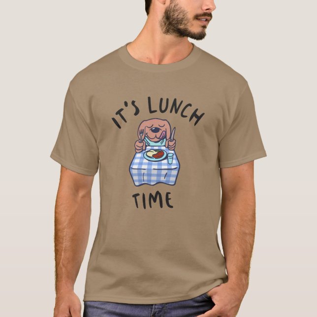 Camiseta É hora do almoço (Frente)