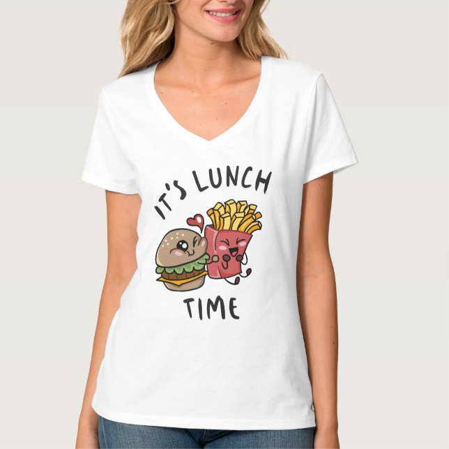 Camiseta É hora do almoço (Frente)