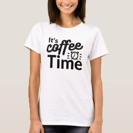 Camiseta É hora do café