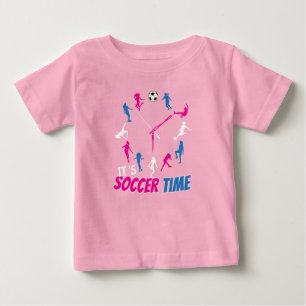 Camiseta É hora do futebol Citação de futebol feminino