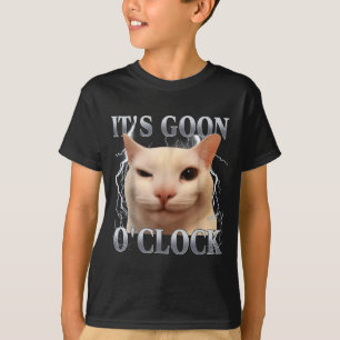Camiseta É hora do Goon Meme de gato engraçado Homens Mulhe