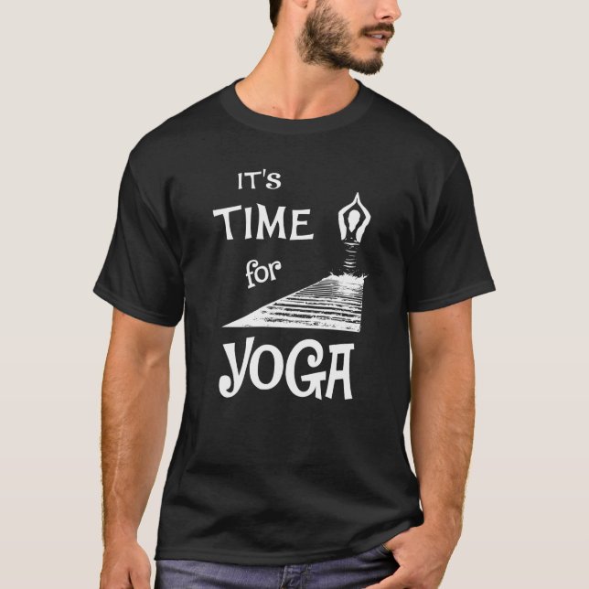 Camiseta É hora do yoga  3 (Frente)