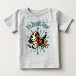 Camiseta É hora do Zoomie Basset Hound