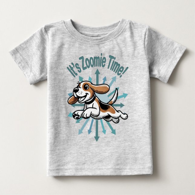 Camiseta É hora do Zoomie Beagle (Frente)