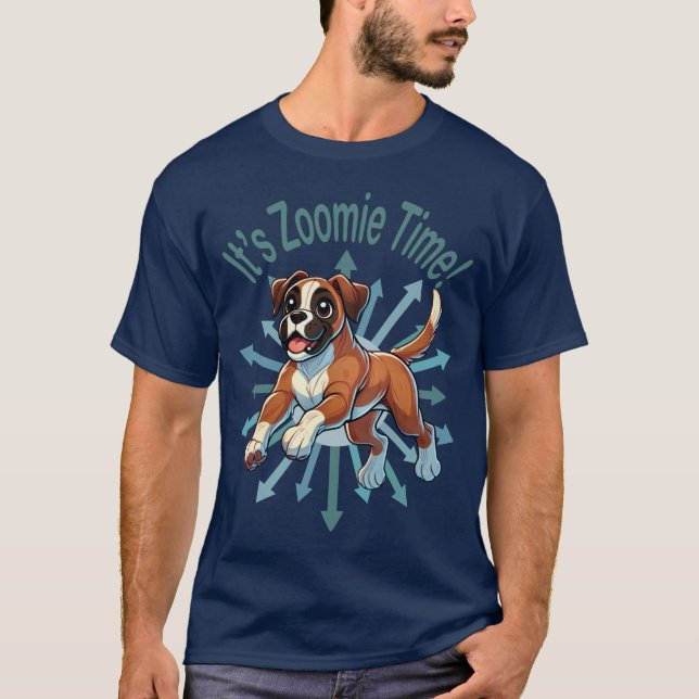 Camiseta É hora do Zoomie Boxer (Frente)