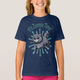 Camiseta É hora do Zoomie Gato British Shorthair