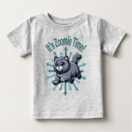 Camiseta É hora do Zoomie Gato British Shorthair