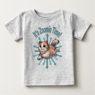Camiseta É hora do Zoomie Gato Calico Diluto