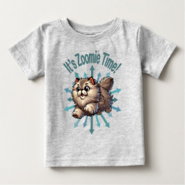 Camiseta É Hora do Zoomie Gato Persa