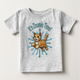 Camiseta É hora do Zoomie, Gato Tigre