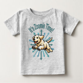 Camiseta É hora do Zoomie Labrador Retriever Dourado