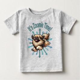 Camiseta É hora do Zoomie Pekingese