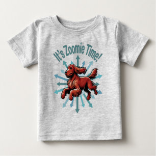 Camiseta É hora do Zoomie Setter Irlandês