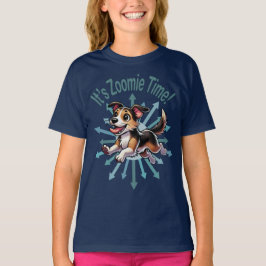 Camiseta É Hora do Zoomie, Vira-Lata