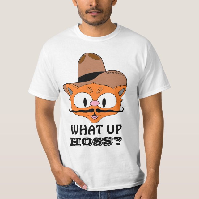 Camiseta E Hoss? Cowboy Gato™ (Frente)