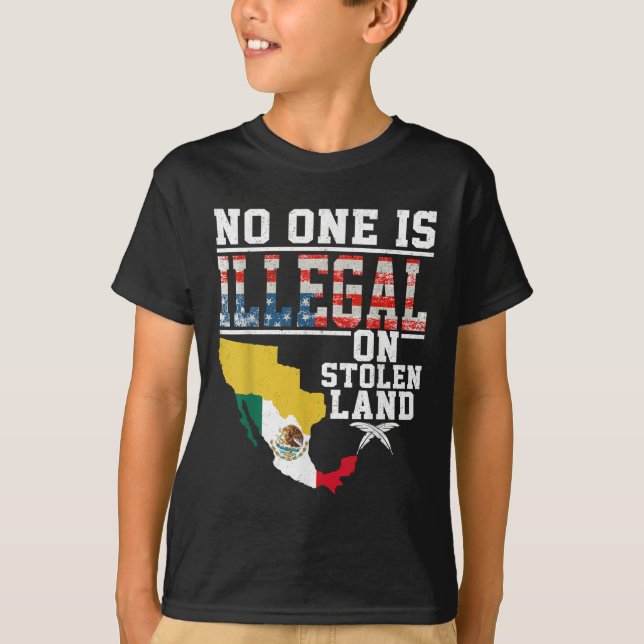 Camiseta É Ilegal Em Americanos nativos De Presentes De Ter (Frente)