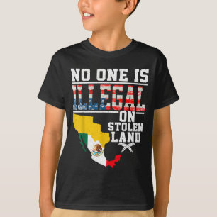 Camiseta É Ilegal em Terra Roubada Nativos Americanos