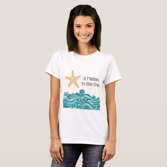 Camiseta É importante para este peixe-estrela (Frente Completa)