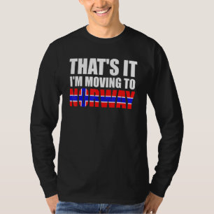 Camiseta É Isso Estou Indo Para A Noruega Bandeira Noruegue
