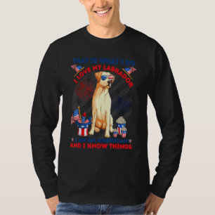 Camiseta É Isso Que Eu Amo Meu Labrador Eu Sou Americano