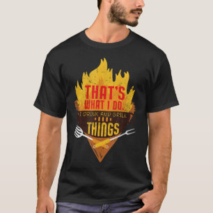 Camiseta É isso que eu bebo e eu grill Barbecue Funn