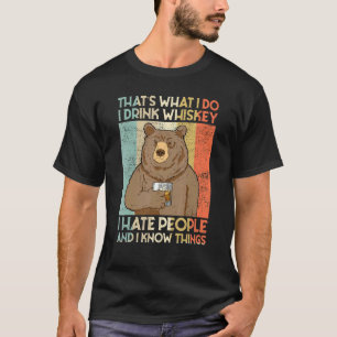 Camiseta É isso que eu bebo uísque malt que odeio pessoas