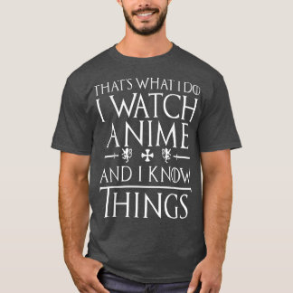 Camiseta É isso que eu faço, eu assisto anime e sei das coi