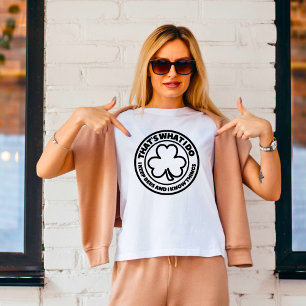 Camiseta É isso que eu faço, eu fico com abelhas e sei cois