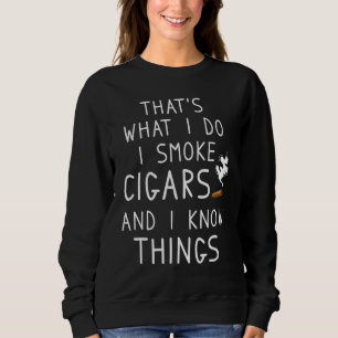 Camiseta É isso que eu faço eu fumo cigarros e sei coisas