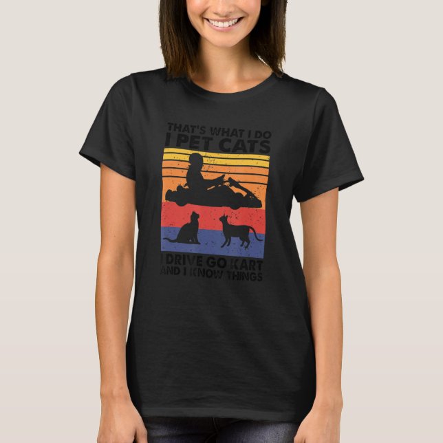 Camiseta É isso que eu faço... eu pinto gatos que eu dirijo (Frente)