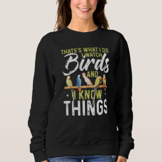 Camiseta É isso que eu faço, observo pássaros e sei coisas