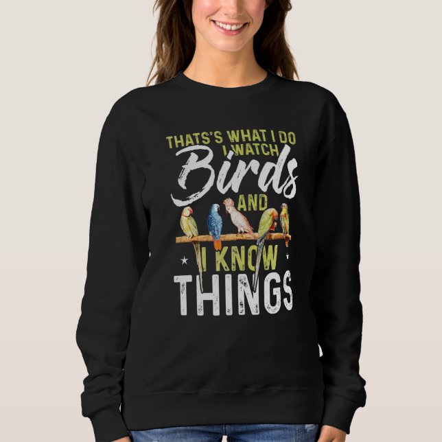 Camiseta É isso que eu faço, observo pássaros e sei coisas (Frente)