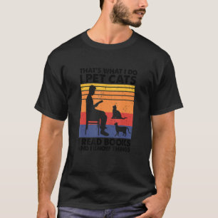 Camiseta É isso que eu faço, pinto gatos que eu leio livros