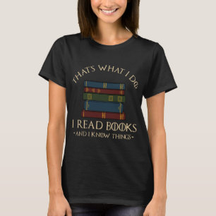 Camiseta É isso que eu leio livros e sei coisas.
