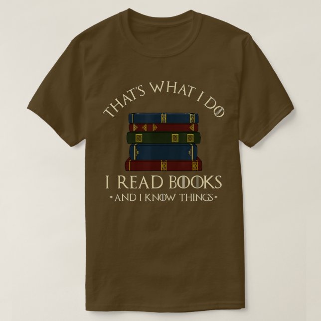 Camiseta É isso que eu leio livros e sei coisas.  (Frente do Design)