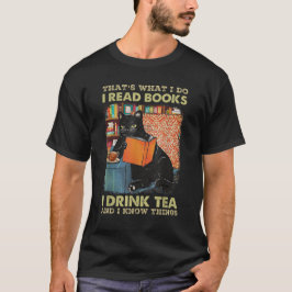 Camiseta É isso que eu leio livros eu bebo chá