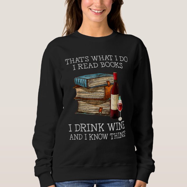 Camiseta É isso que eu leio livros que bebo vinho (Frente)