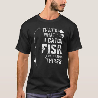 Camiseta É isso que eu pego peixe e sei coisas