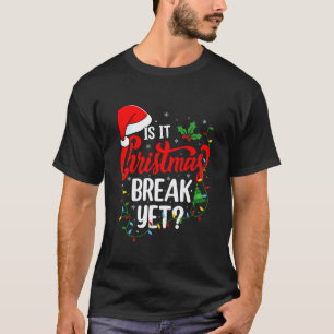 Camiseta é Já Férias De Natal Professor Homens Mulheres Xma