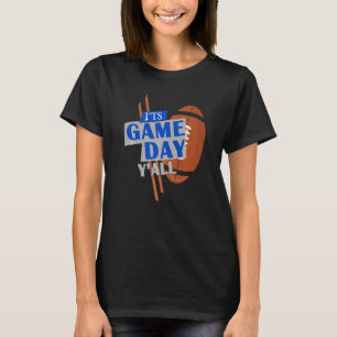Camiseta É Jogo Dia Y'all American College Futebol Prem