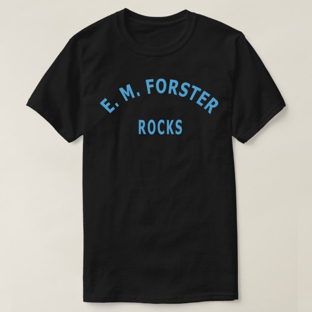 Camiseta E M Forster Rocks (Frente do Design)