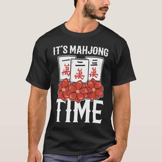 Camiseta É Mahjong Time Mahjong Mãe (Frente)