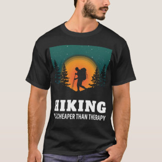 Camiseta É mais barato que a terapia Hike Hiker Funny