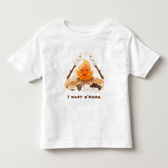 Camiseta É mais bonito no verão de Campfire (Frente)